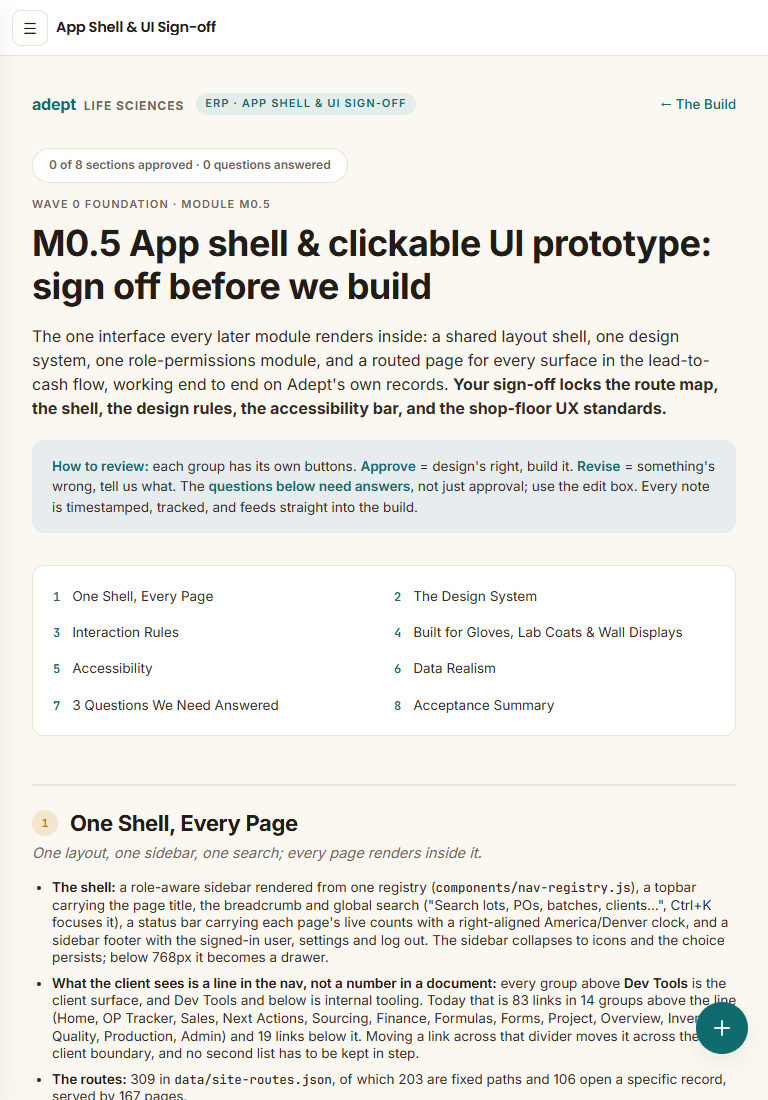 adept build refresh signoff m0 5 html 768