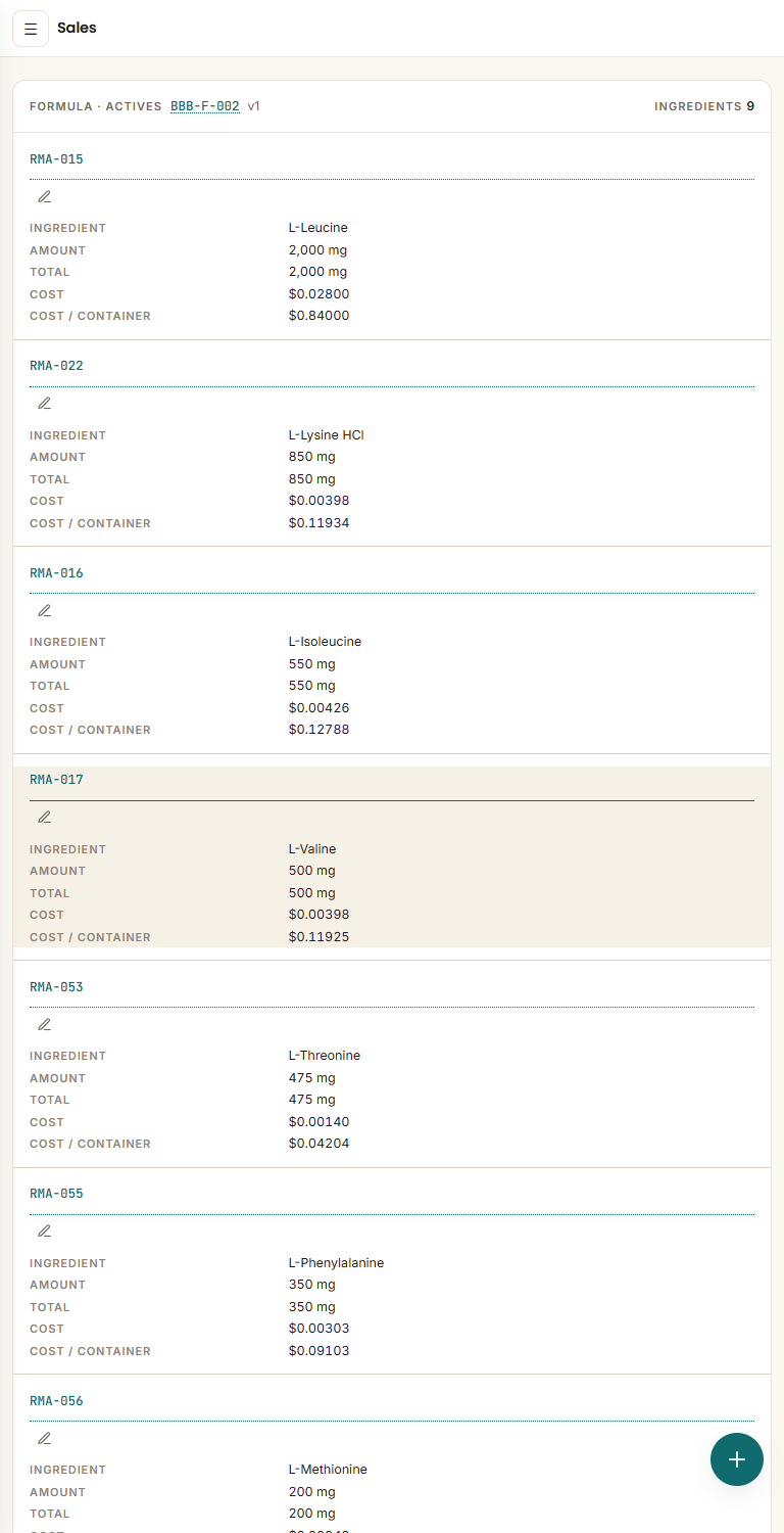 adept raw breakdown crm formula 768