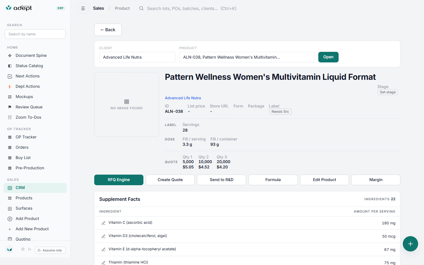 adept retheme product page