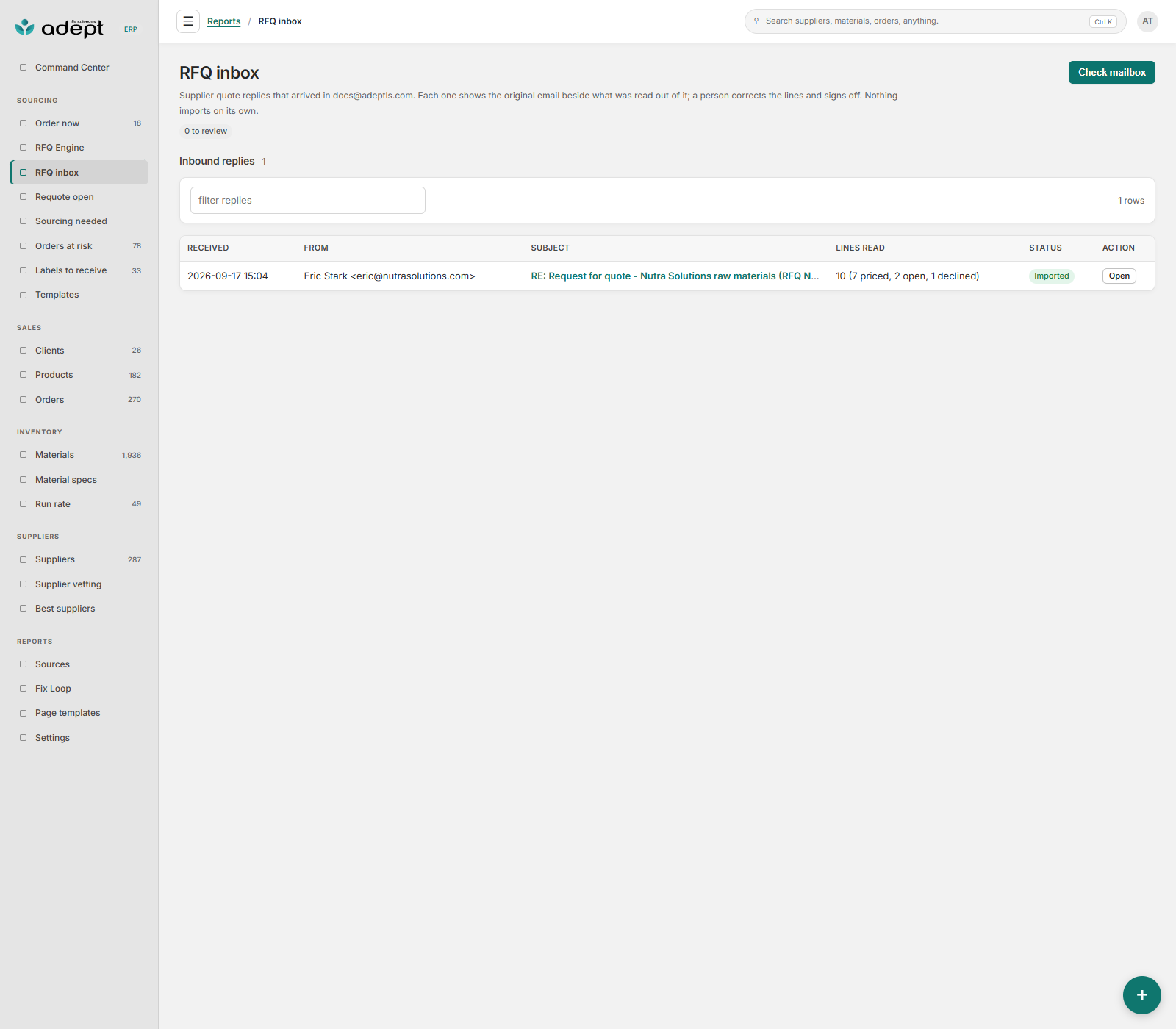 demo inbox list 20260917