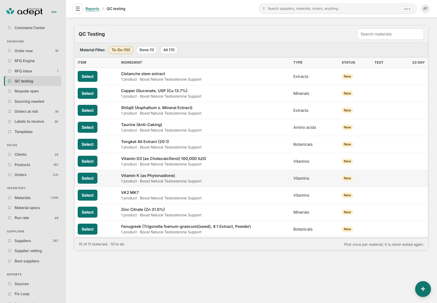 demo qc list v2 20260918