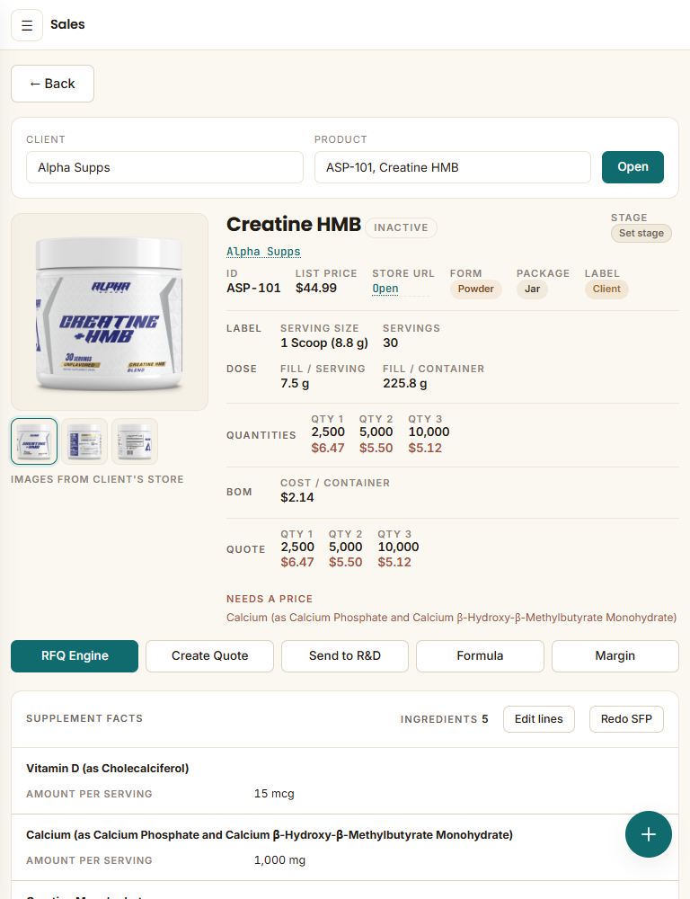 quote tally crm ASP 101 768